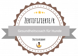 Siegel - zertifizierter Gesundheitscoach für Hunde