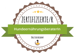 Siegel - zertifizierte Hundeernährungsberaterin