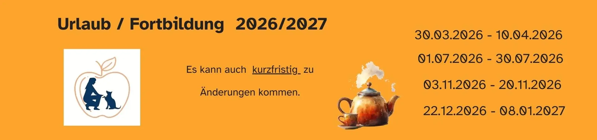 urlaub fortbildung 2026 2027